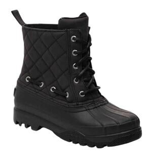 Sperry Top-Sider Gosling Quilted Black Waterproof Duck Boots – Women’s Size 7